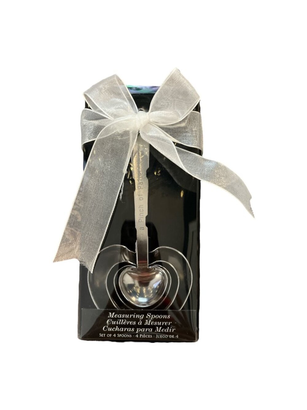 Kate Aspen Heart Measuring Spoons Set of 4 Stainless Steel Wedding Favor Gift Ne